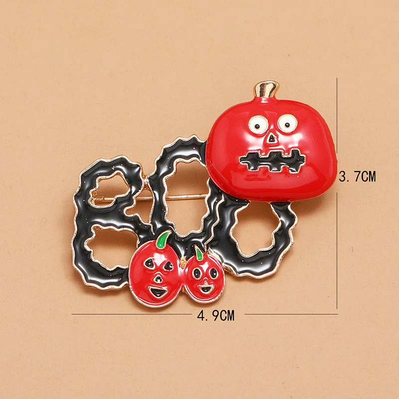 Women's Alloy Dripping Oil Pumpkin Brooch Simple Retro And Fun - Image 4