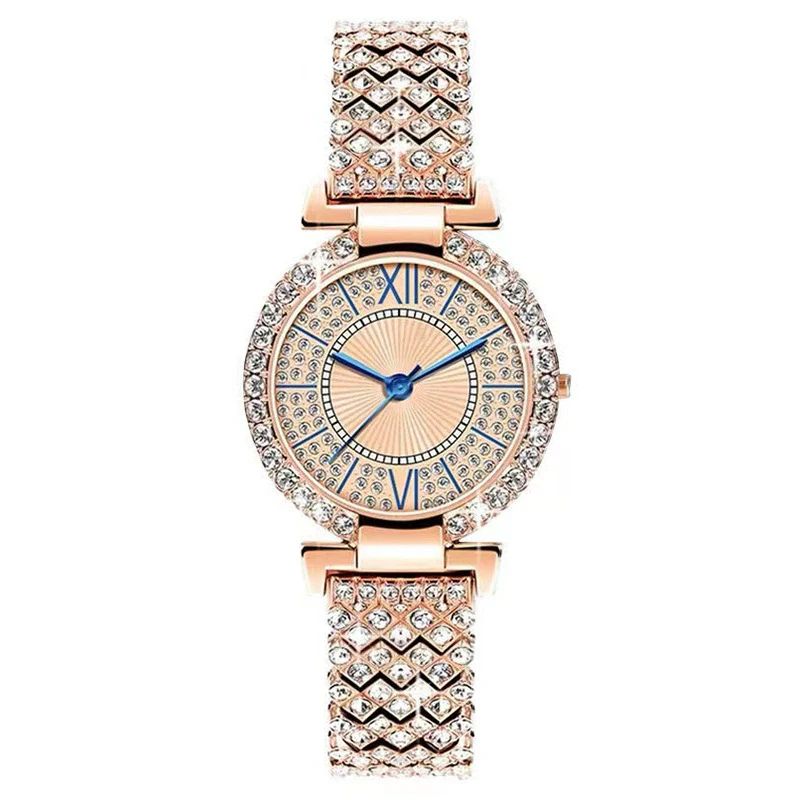 Women's Alloy Fashion Quartz Bracelet Watch With Round Dial And Stainless Steel Clasp - Image 4