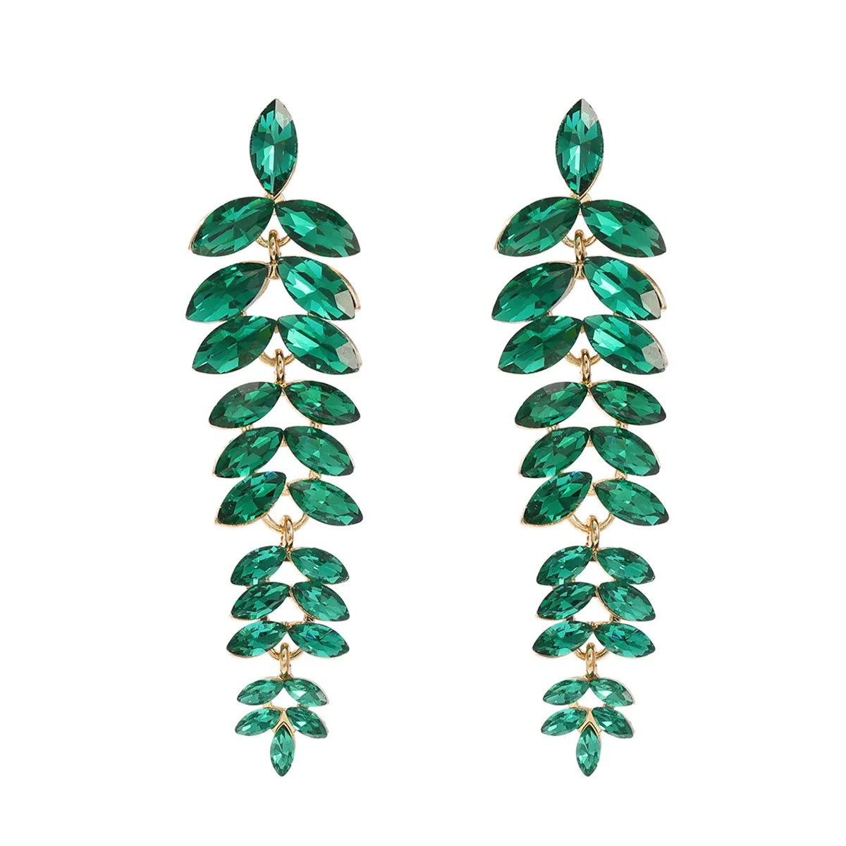 Women's Alloy Flower Diamond Earrings - Image 12
