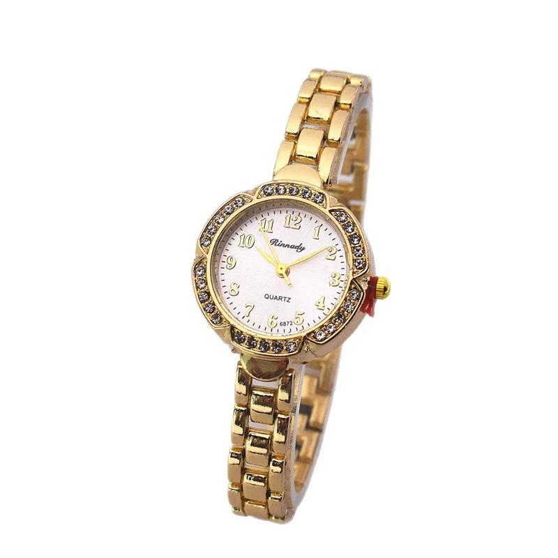 Women's Alloy Flowershaped Leisure Full Diamond Fashion Watch - Image 5