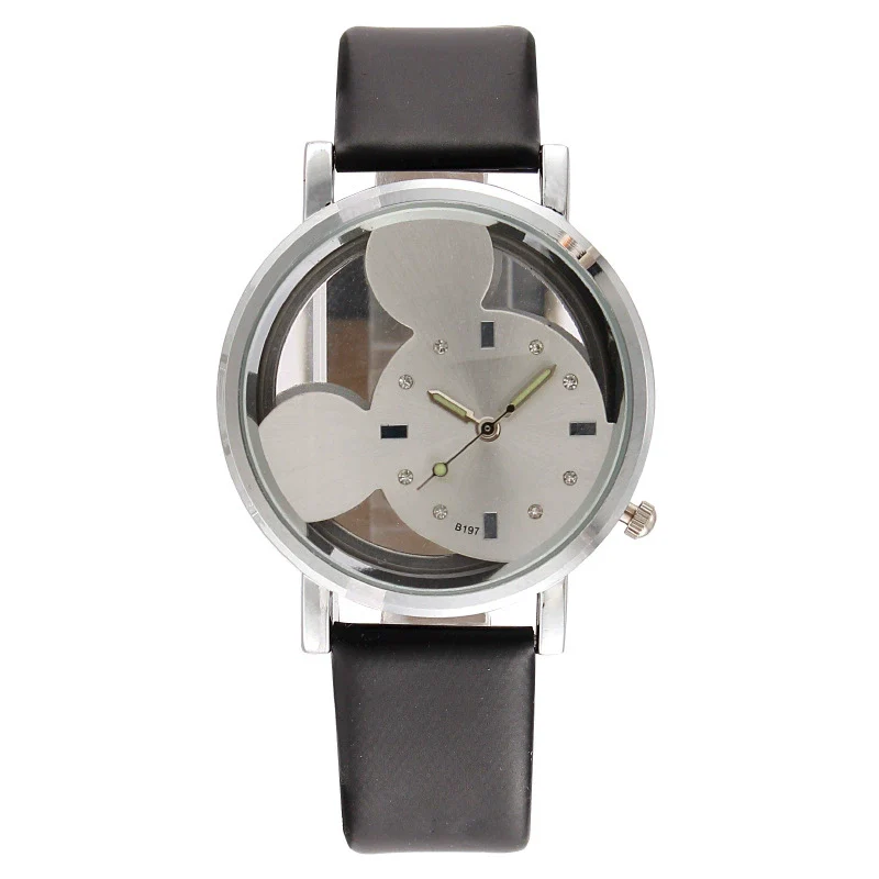 Women's Alloy Leather Belt Quartz Watch With Circular Dial And Fashion Style - Image 2