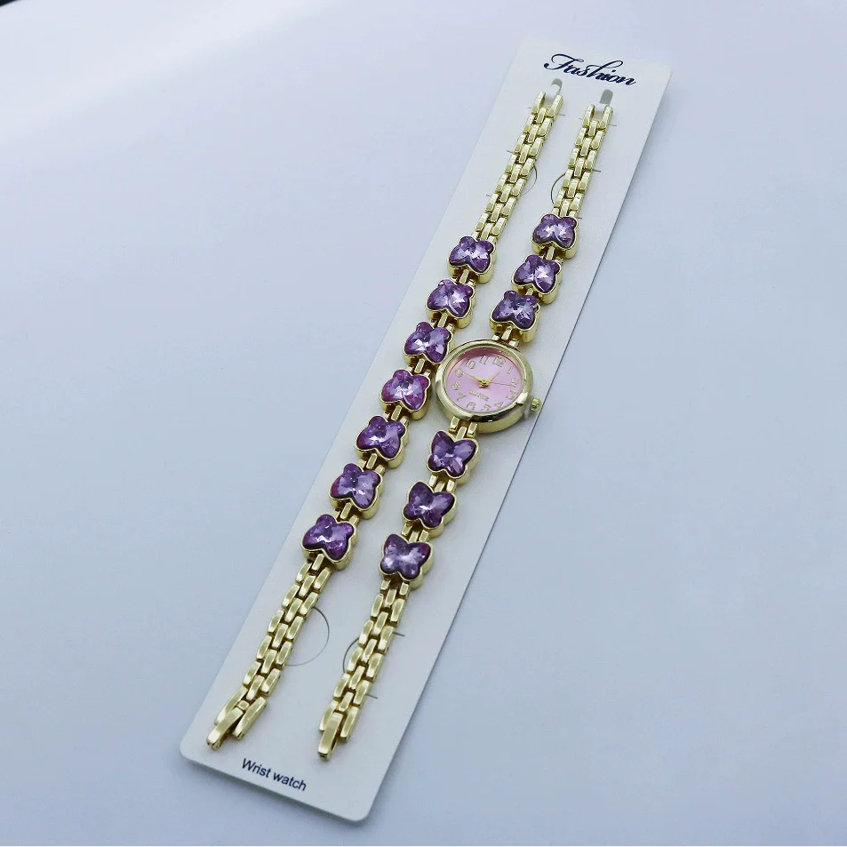 Women's Alloy Quartz Bracelet Watch Set With Round Dial And Fashion Style - Image 10