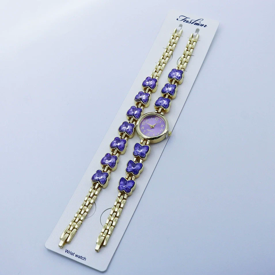 Women's Alloy Quartz Bracelet Watch Set With Round Dial And Fashion Style - Image 11
