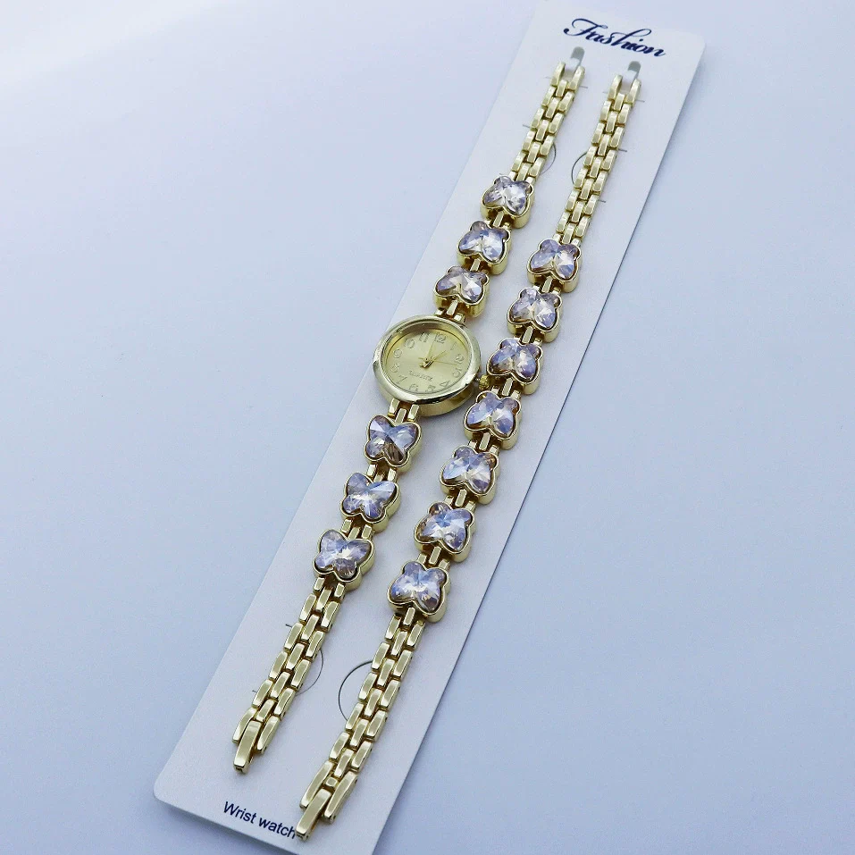 Women's Alloy Quartz Bracelet Watch Set With Round Dial And Fashion Style - Image 12