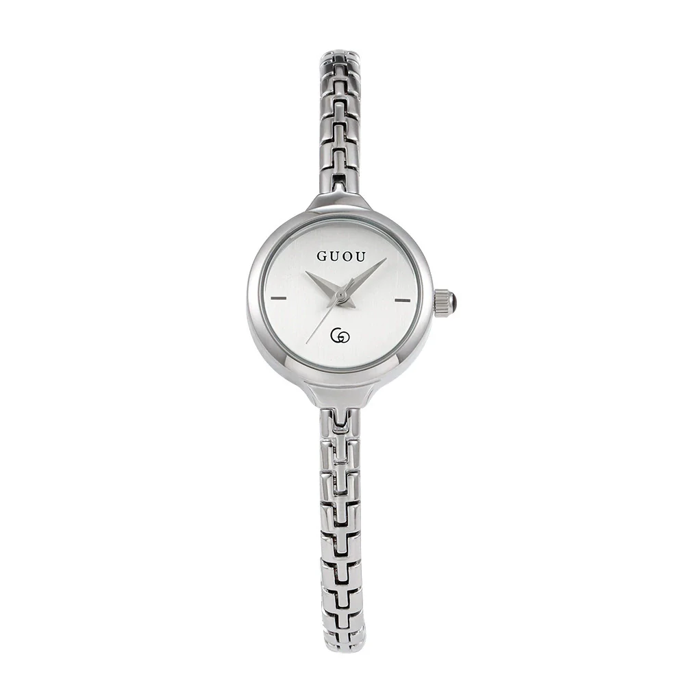 Women's Alloy Quartz Watch Round Dial Retro Fashion Style Jewelry Buckle Mineral Reinforced Glass Mirror - Image 11
