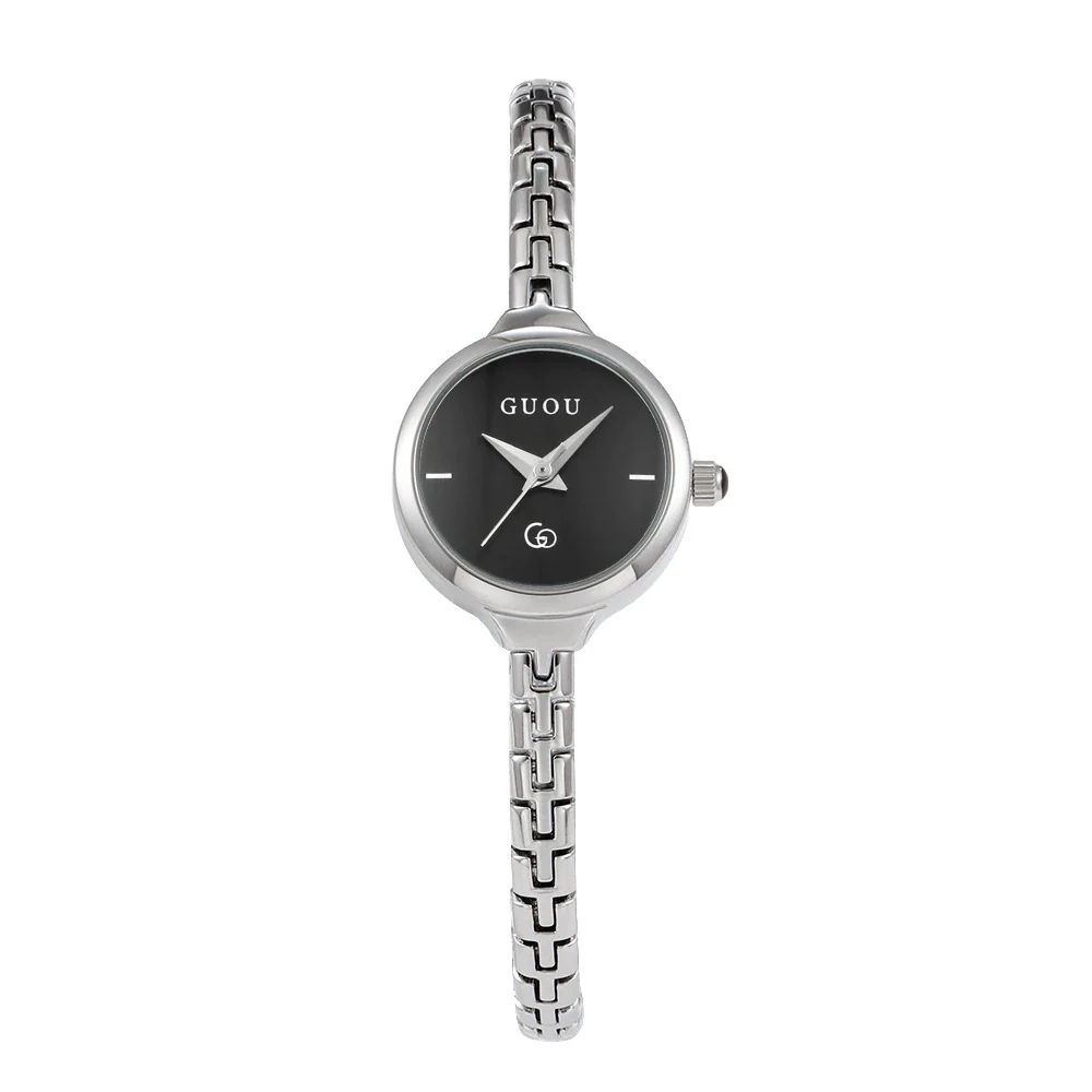 Women's Alloy Quartz Watch Round Dial Retro Fashion Style Jewelry Buckle Mineral Reinforced Glass Mirror - Image 13
