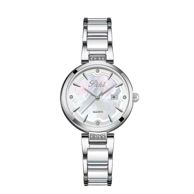 Women's Alloy Quartz Watch With Mineral Strengthened Glass Mirror Round Dial - Image 5