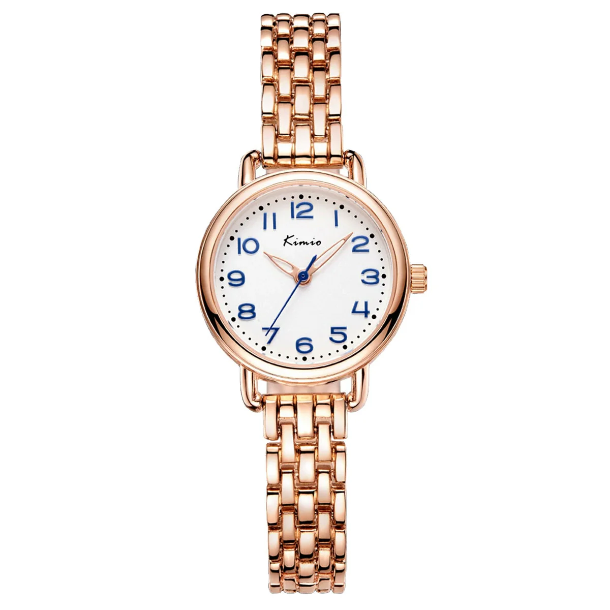 Women's Alloy Rose Gold Buckle Round Dial Fashionable Watch - Image 7