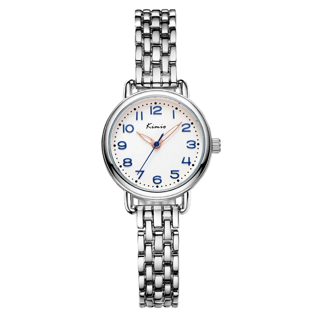 Women's Alloy Rose Gold Buckle Round Dial Fashionable Watch - Image 9