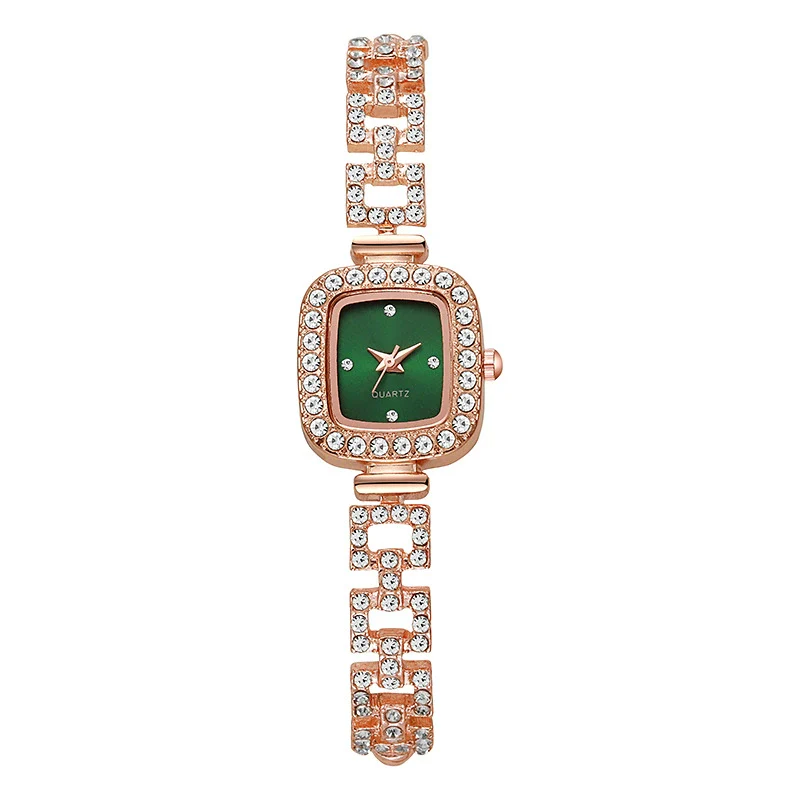 Women's Alloy Square Diamond Bracelet Quartz Watch Fashion Style - Image 10