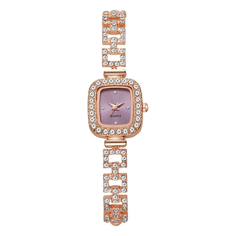 Women's Alloy Square Diamond Bracelet Quartz Watch Fashion Style - Image 13