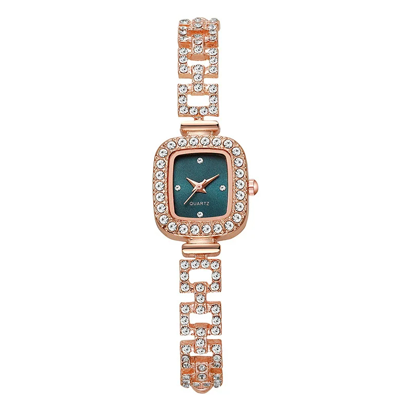 Women's Alloy Square Diamond Bracelet Quartz Watch Fashion Style - Image 14