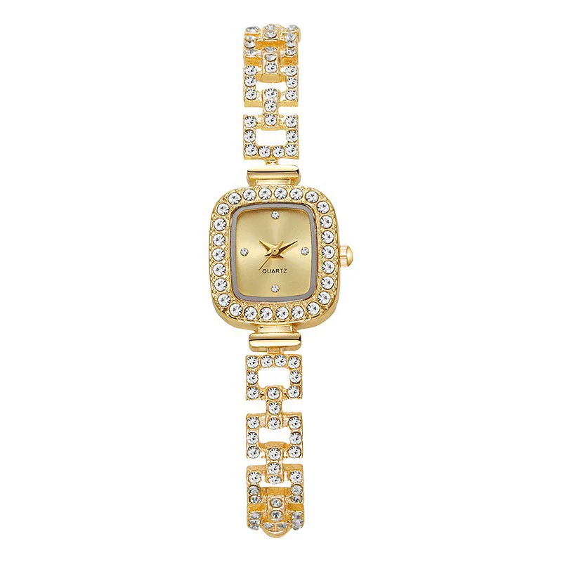 Women's Alloy Square Diamond Bracelet Quartz Watch Fashion Style - Image 5