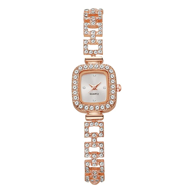 Women's Alloy Square Diamond Bracelet Quartz Watch Fashion Style - Image 7