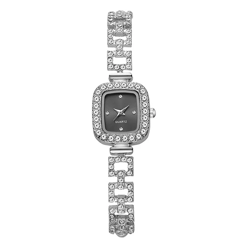 Women's Alloy Square Diamond Bracelet Quartz Watch Fashion Style - Image 8