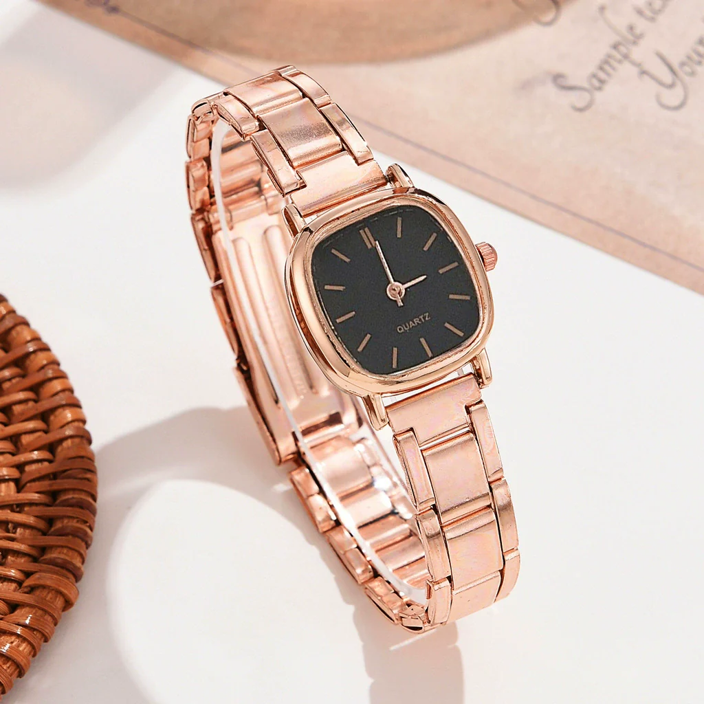 Women's Alloy Strap Round Dial Quartz Watch Simple And Versatile Style - Image 10