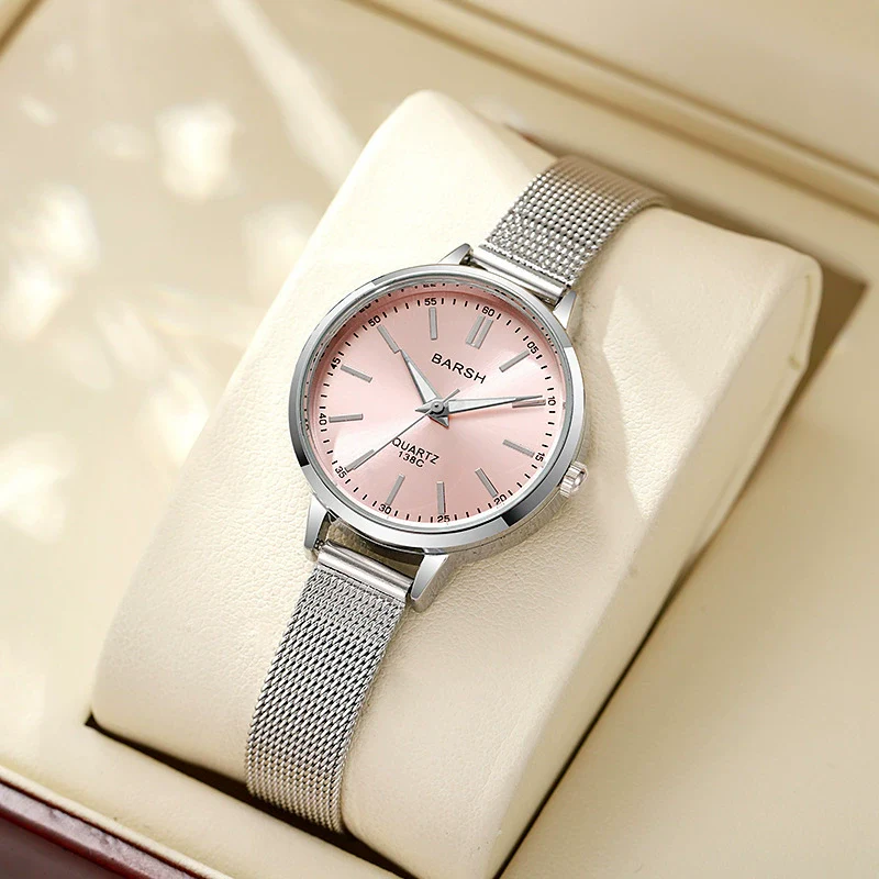 Women's Alloy Watch With Round Dial And Stainless Steel Clasp Simple Elegant Light Luxury Style - Image 7