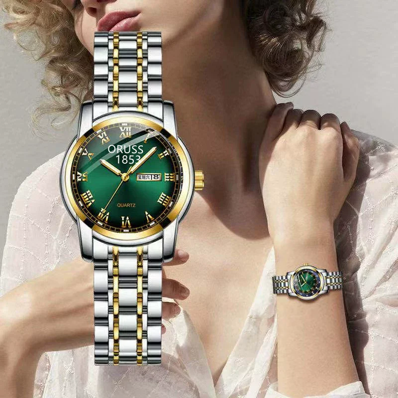 Women's Alloy Waterproof Quartz Watch Business Style Round Dial - Image 14