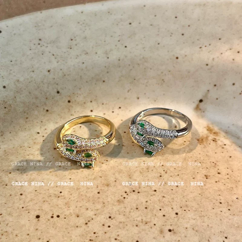Women's Alloy Zodiac Snake Winding Open Ring With Electroplating - Image 2