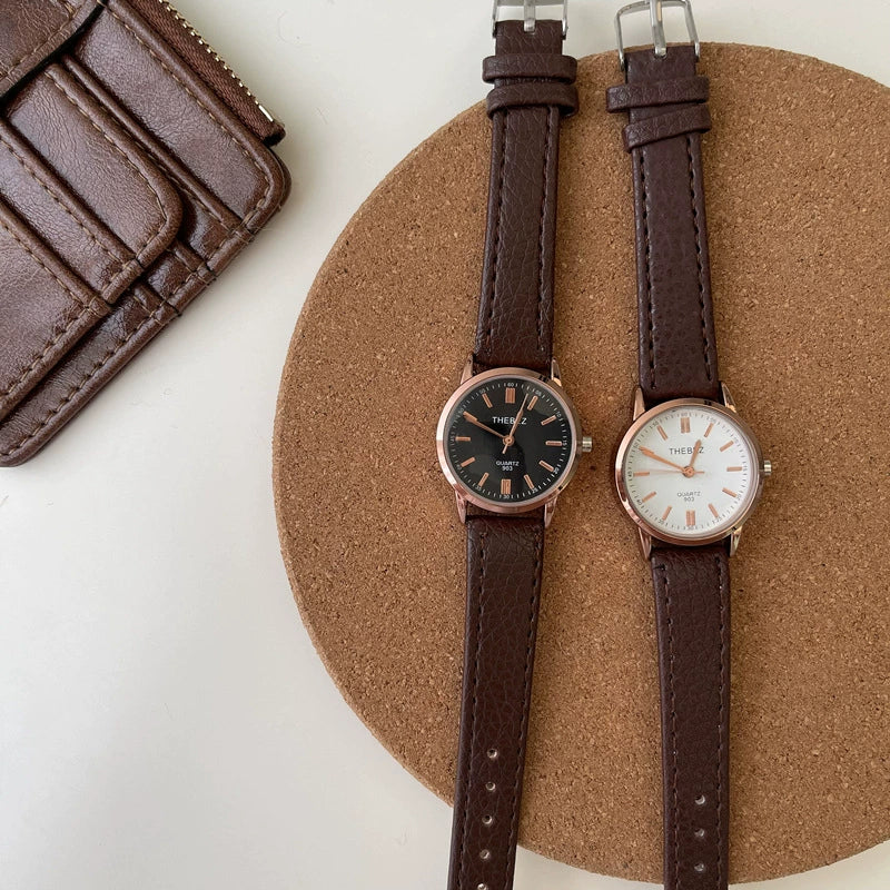 Women's Belt Watch Alloy Case Ordinary Glass Mirror Retro Round Dial Leisure Style - Image 2
