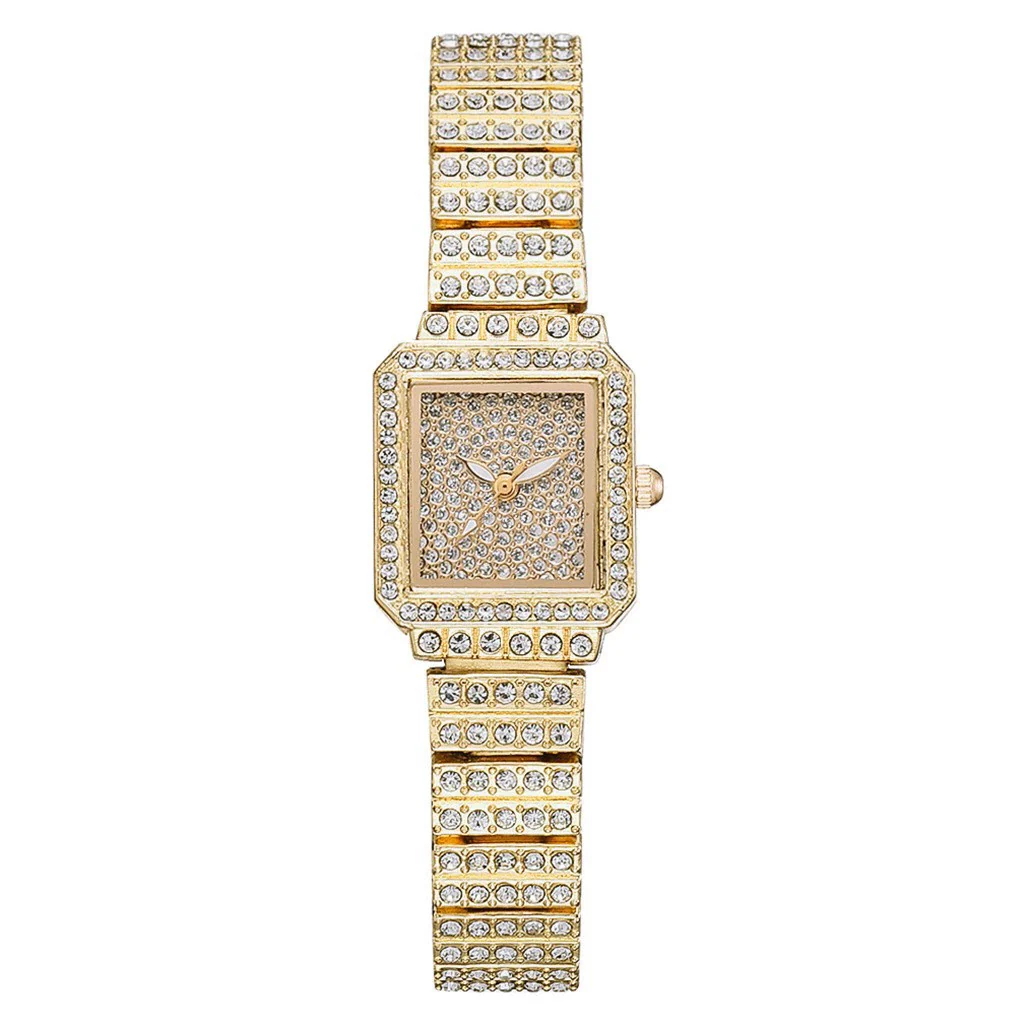 Women's Casual Alloy And Canvas Square Head Quartz Watch Set - Image 6