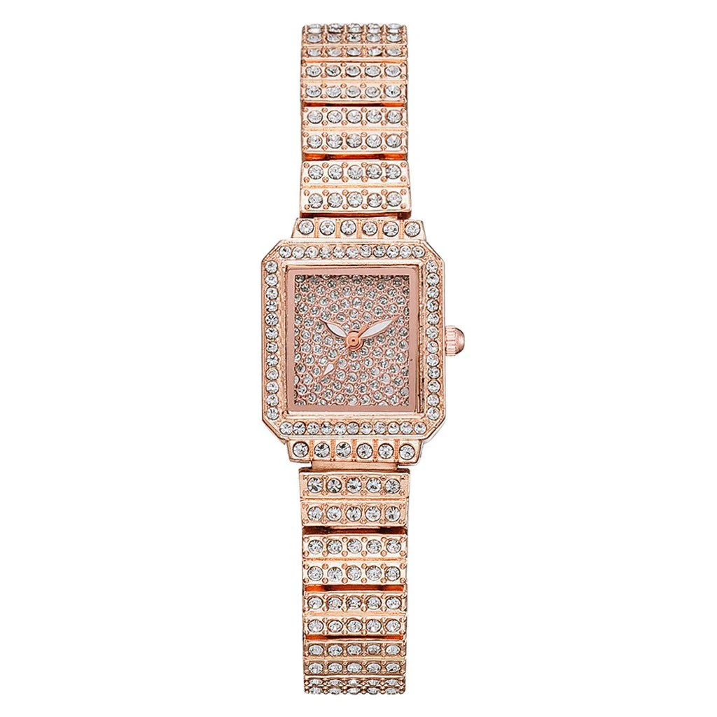 Women's Casual Alloy And Canvas Square Head Quartz Watch Set - Image 7