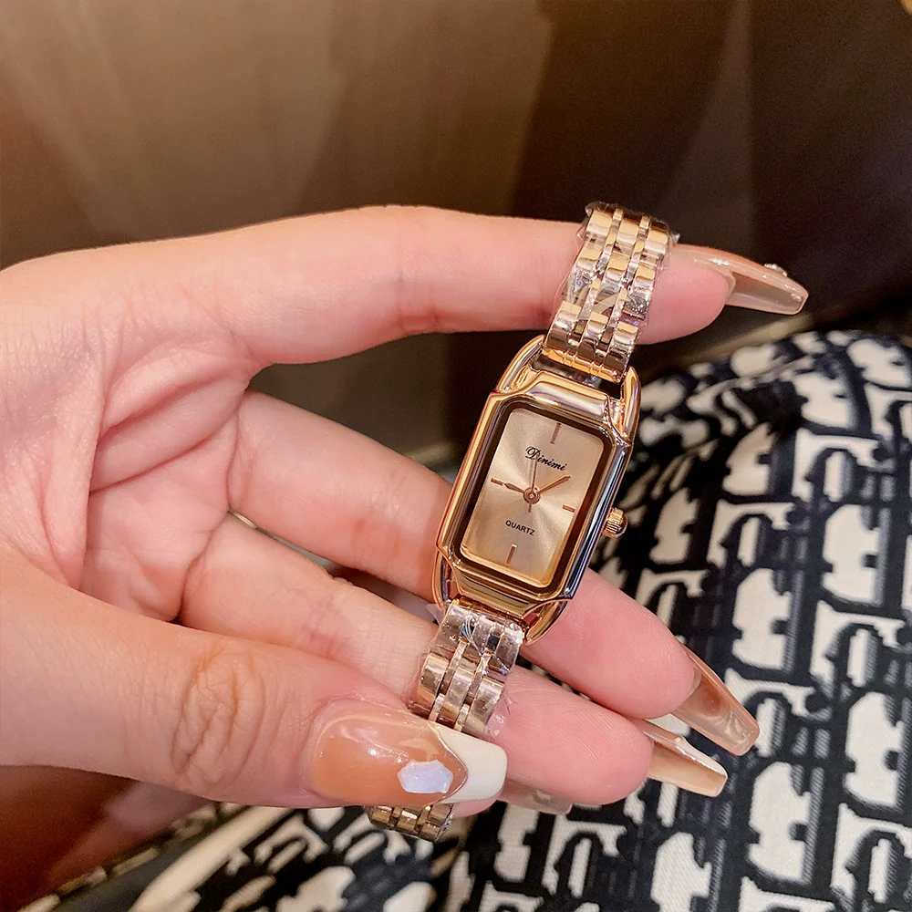 Women's Casual Alloy Band Rectangular Quartz Watch - Image 10