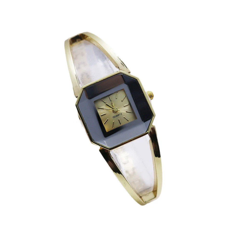 Women's Casual Alloy Bracelet Watch With Square Dial And Stainless Steel Buckle - Image 5