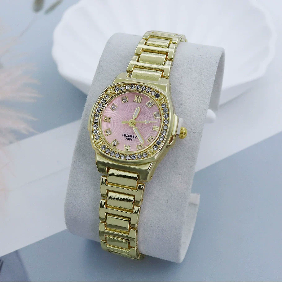 Women's Casual Alloy Breadshaped Square Dial Watch