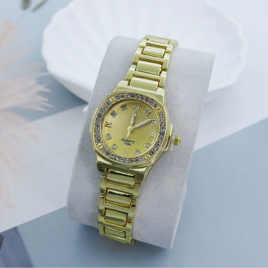 Women's Casual Alloy Breadshaped Square Dial Watch - Image 3