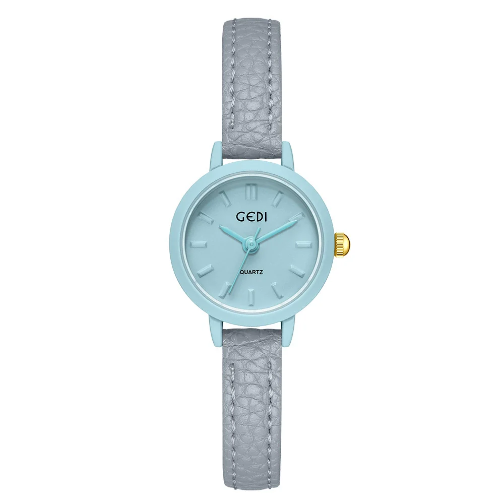 Women's Casual Alloy Case Mineral Reinforced Glass Mirror Stainless Steel Buckle Round Dial Waterproof Quartz Watch - Image 10