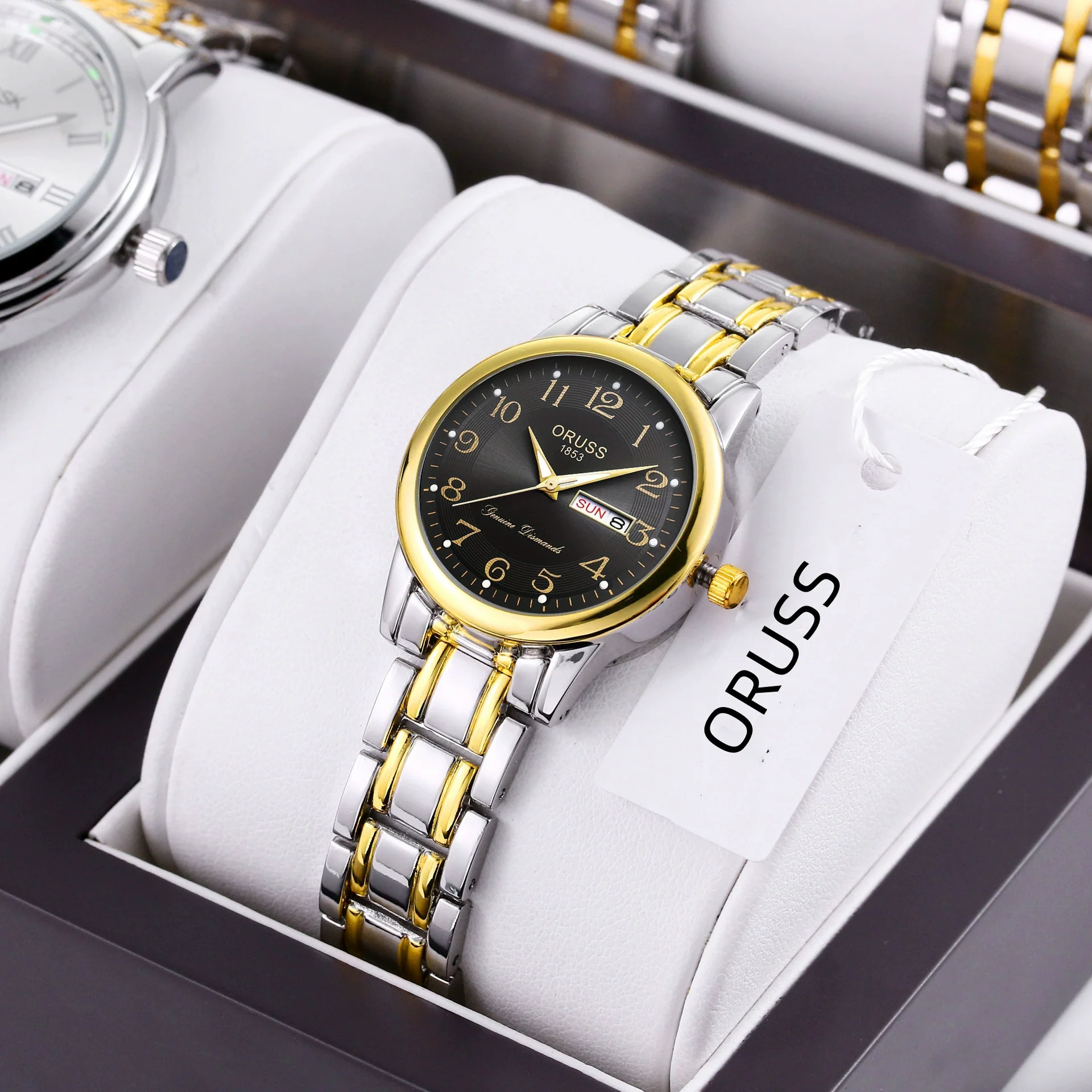 Women's Casual Alloy Digital Quartz Watch With Round Dial And Mineral Reinforced Glass Mirror Waterproof For The Elderly - Image 2