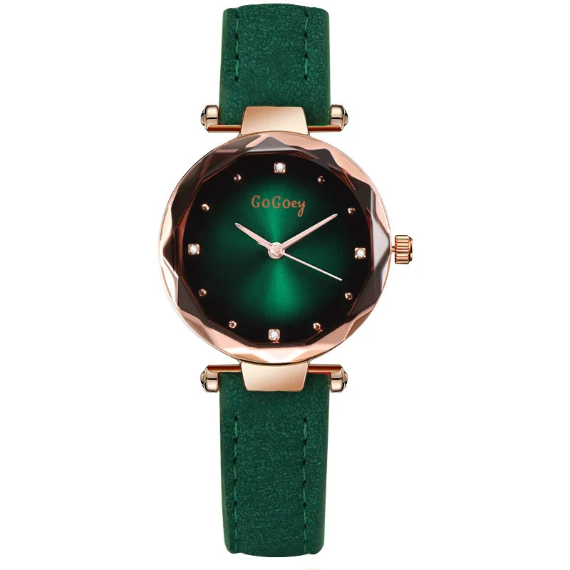 Women's Casual Fashion Alloy Imitation Leather Strap Round Dial Quartz Watch - Image 11