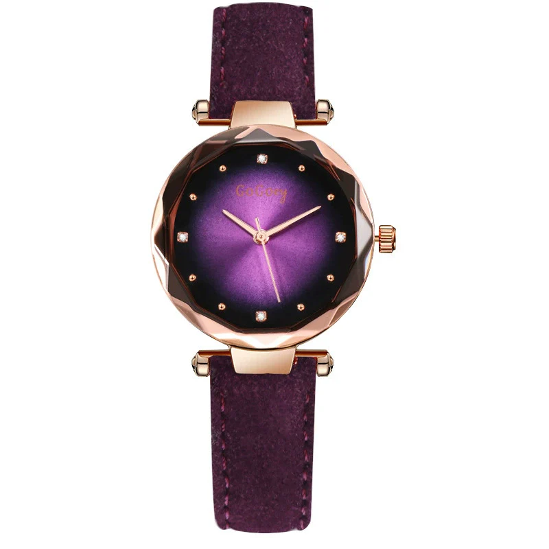Women's Casual Fashion Alloy Imitation Leather Strap Round Dial Quartz Watch - Image 5