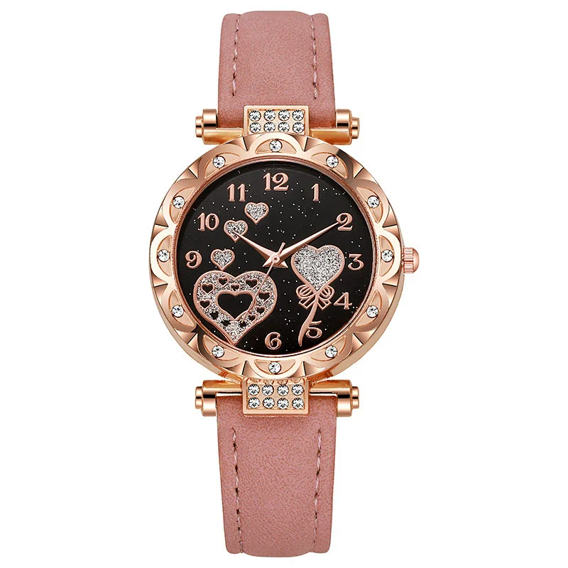 Women's Casual Quartz Watch With Plastic Case Imitation Leather Strap And Stainless Steel Pin Buckle Round Dial - Image 8