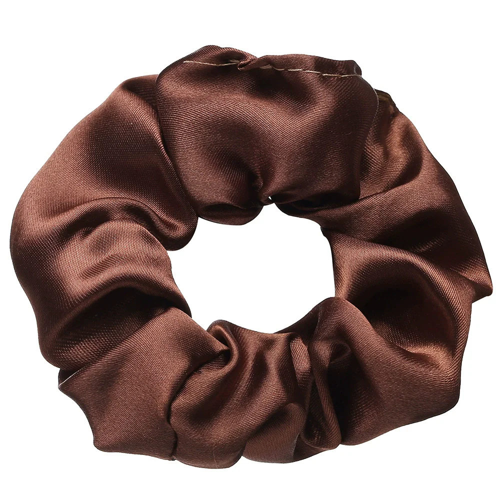 Women's Cloth Handmade Simple Fashion Retro Solid Color Hair Ring Hair Accessories - Image 6