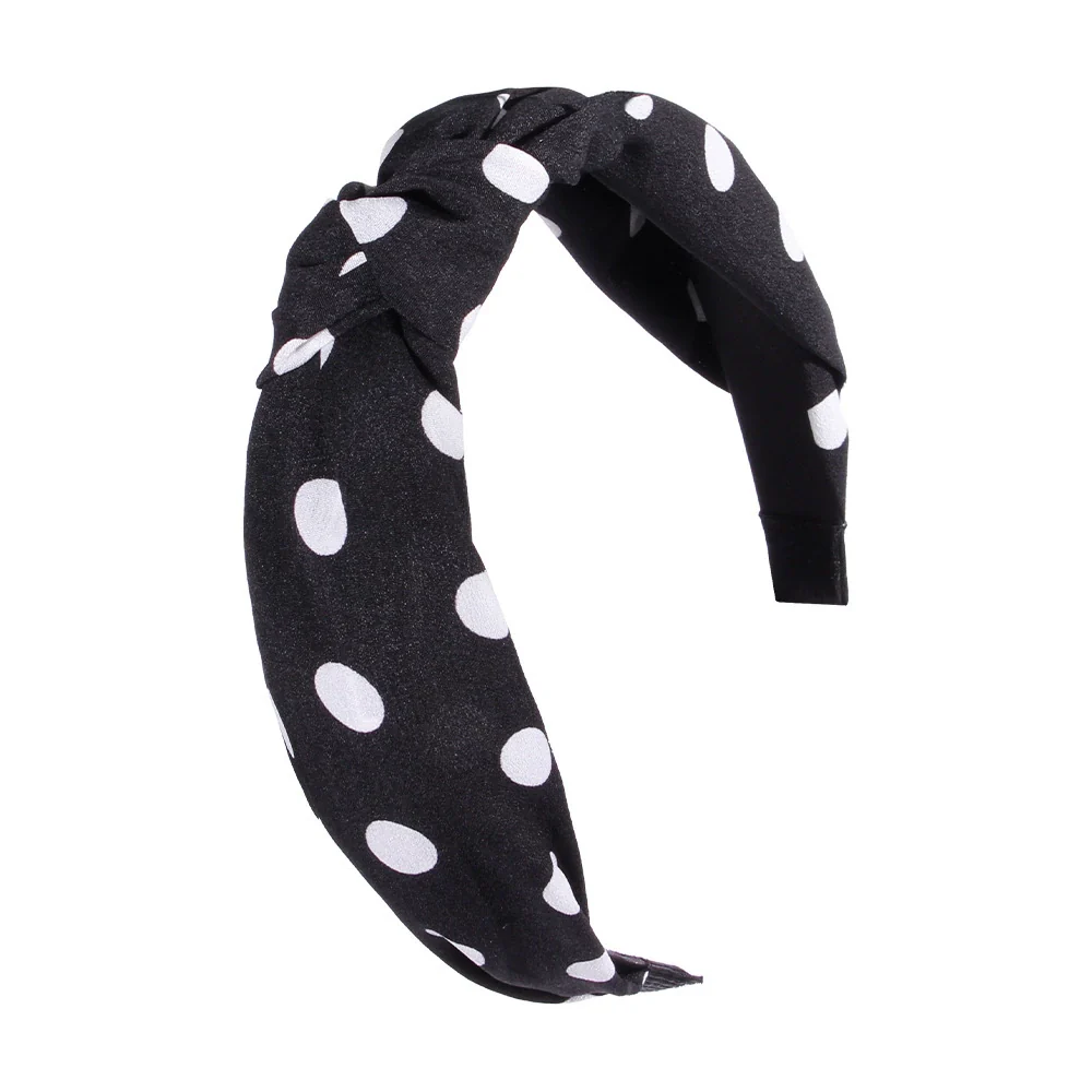 Women's Cloth Handwoven Leopard Print And Plaid Widebrimmed Knotted Headband Headwear - Image 16