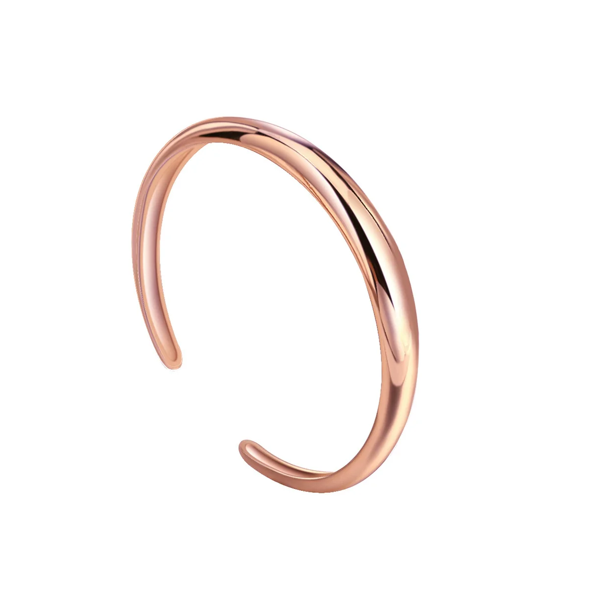Women's Copper Gold Plated Geometric Open Bracelet Electroplated Jewelry - Image 7