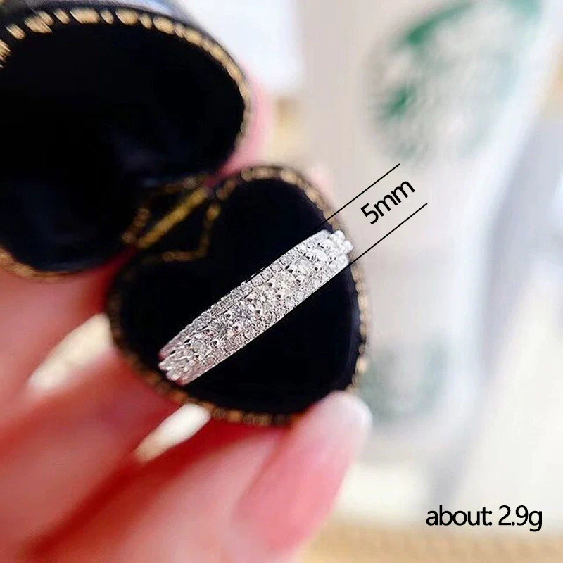 Women's Copper Zircon Geometric Ring - Image 5