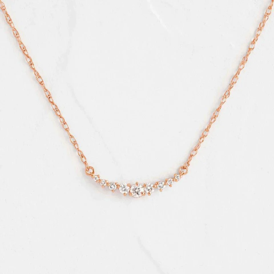 Women's Copper Zircon Microinlaid Geometric Smiling Face Shape Fashionable Light Luxury Necklace - Image 8