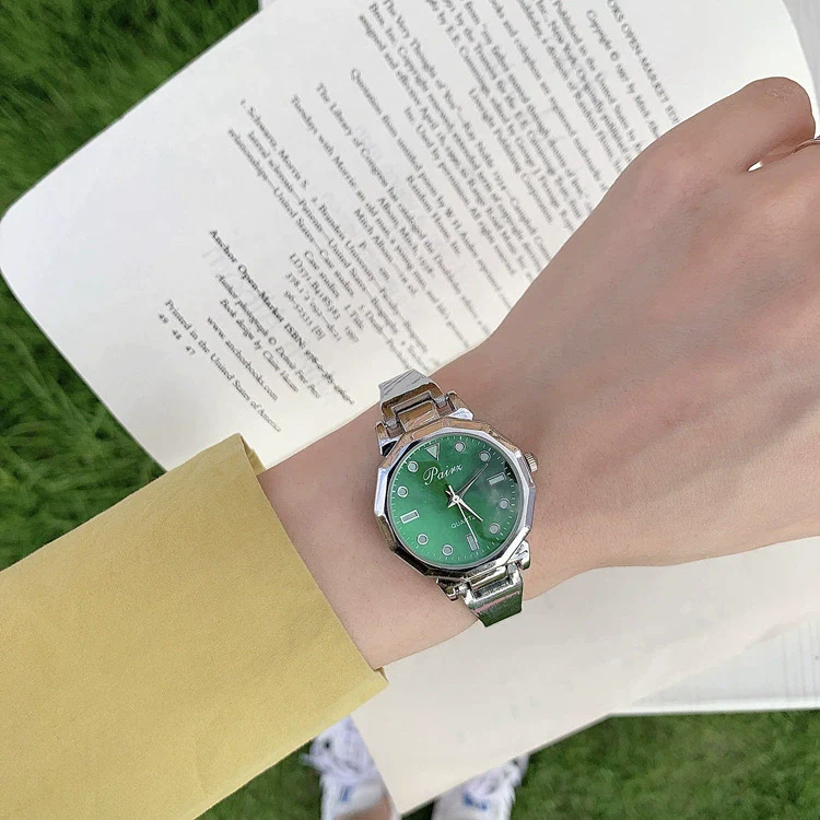 Women's Fashion Alloy Band Round Dial Quartz Bracelet Watch - Image 13