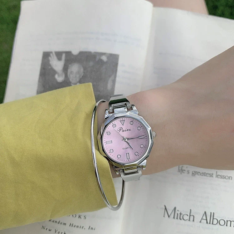 Women's Fashion Alloy Band Round Dial Quartz Bracelet Watch - Image 17