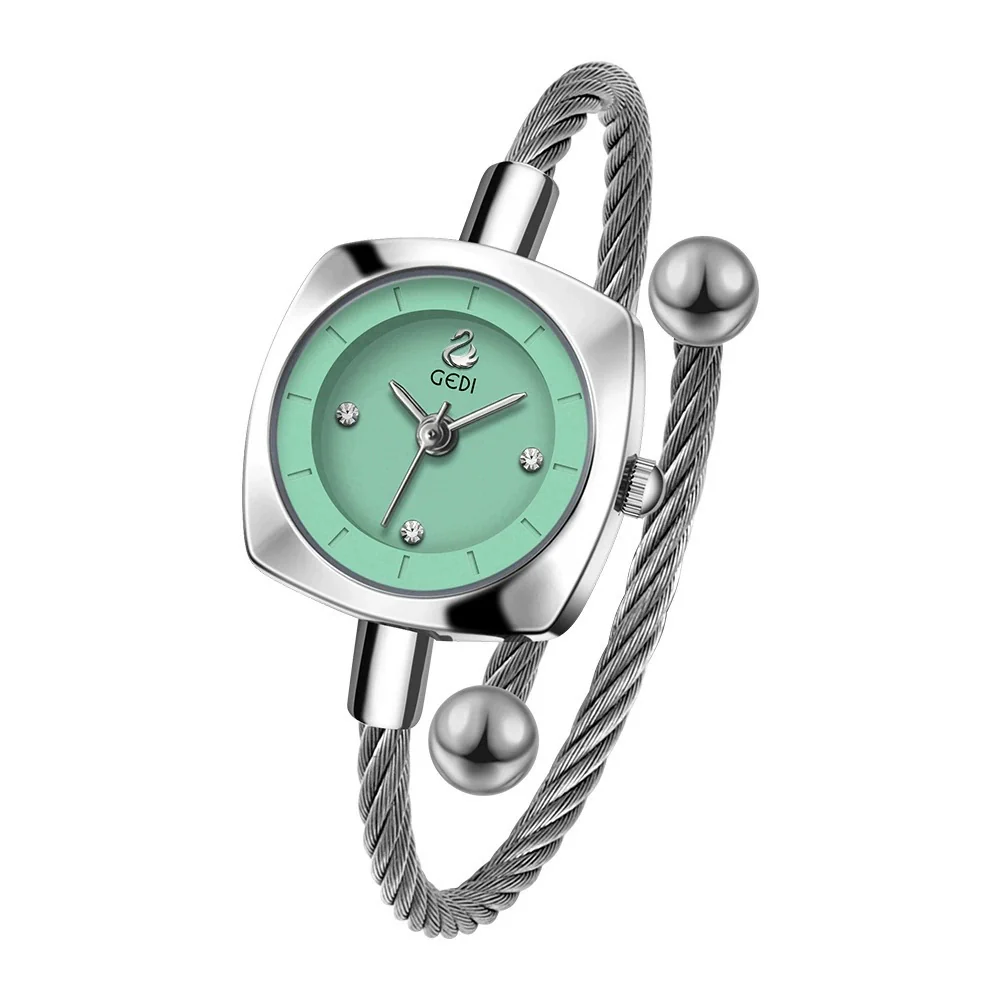 Women's Fashion Alloy Metal Braided Rope Bracelet Simple Quartz Watch With Round Dial - Image 10