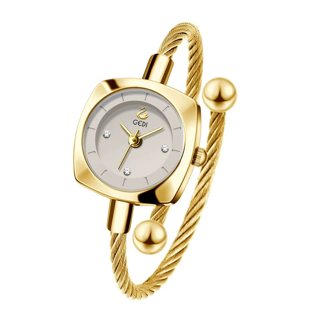 Women's Fashion Alloy Metal Braided Rope Bracelet Simple Quartz Watch With Round Dial - Image 16