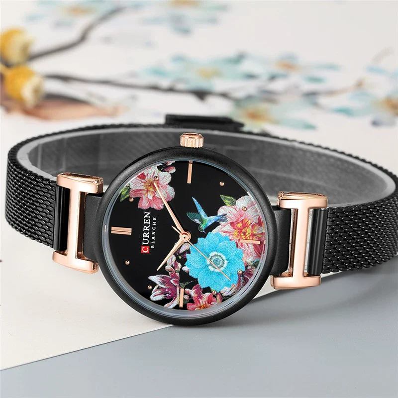 Women's Fashion Alloy Quartz Watch With Printed Butterfly And Stainless Steel Strap - Image 2