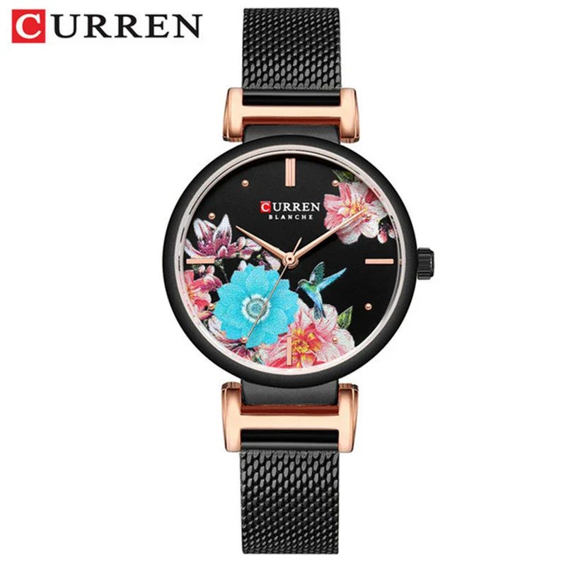 Women's Fashion Alloy Quartz Watch With Printed Butterfly And Stainless Steel Strap - Image 3