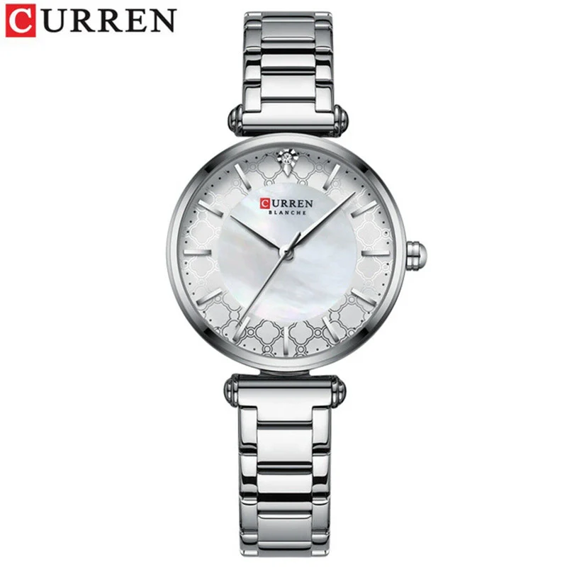 Women's Fashion Alloy Shell Round Dial Quartz Casual Waterproof Watch With Rhinestones - Image 10