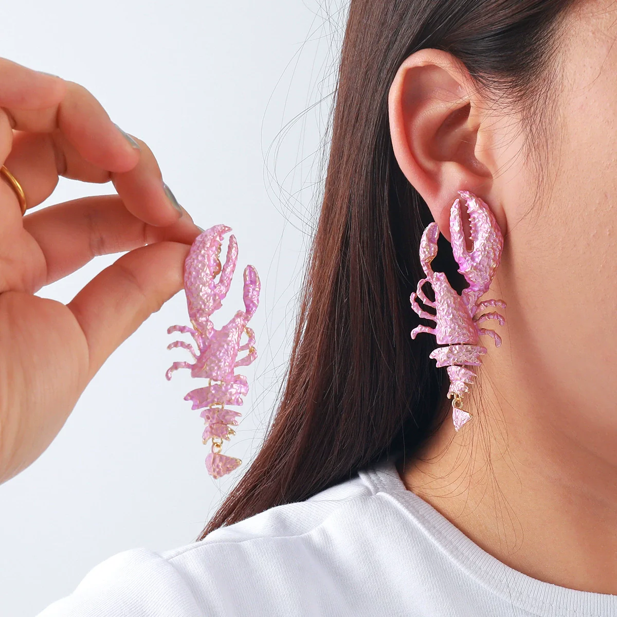 Women's Fashion Animal Zodiac Zinc Alloy Baking Paint Earrings - Image 3