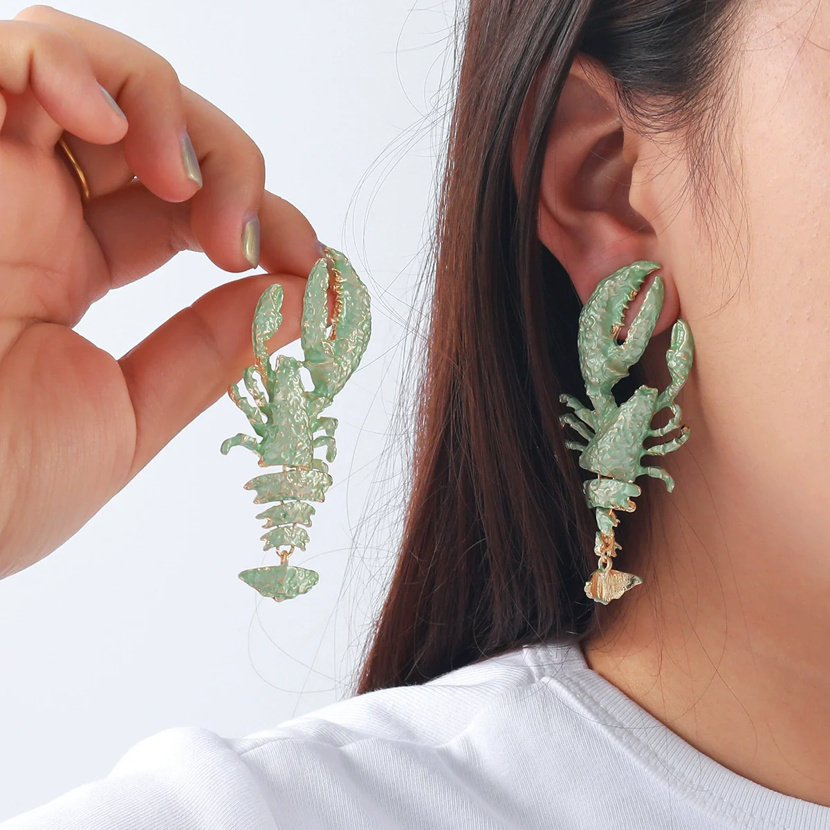Women's Fashion Animal Zodiac Zinc Alloy Baking Paint Earrings - Image 4