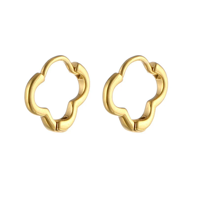 Women's Fashion Elegant Hollow Flower Zinc Alloy Earrings With Electroplating Treatment - Image 6